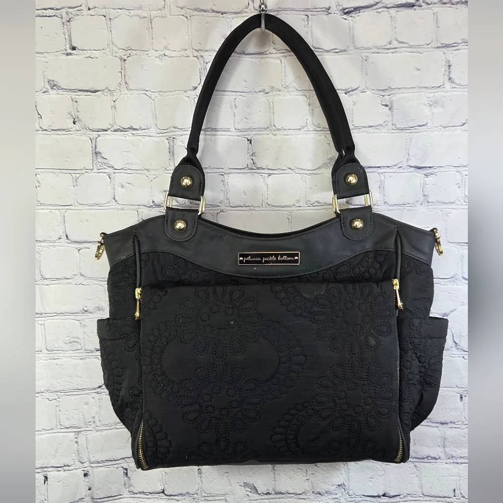 Petunia Pickle Bottom Black Baby Bag
